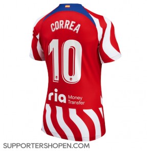 Atletico Madrid Angel Correa #10 Hemma Matchtröja Dam 2022-23 Kortärmad
